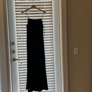 Black slip dress